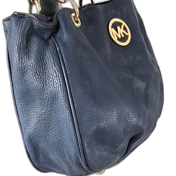 Michael Kors Navy Blue Shoulder Bag - Picture 1 of 13